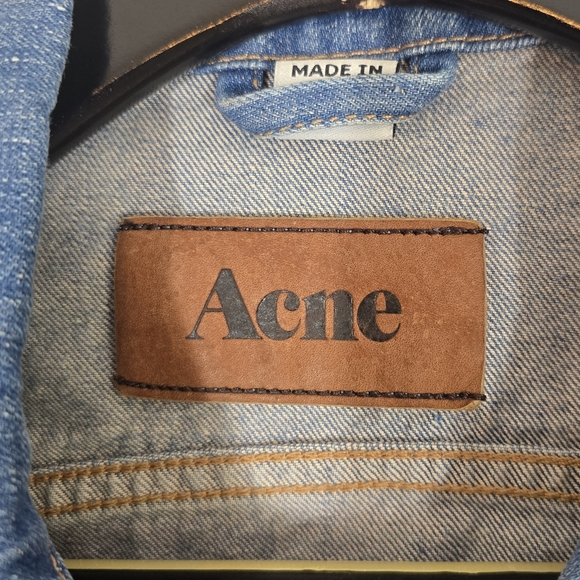 Acne Milk Faded Denim Jean Jacket XS - Picture 5 of 7
